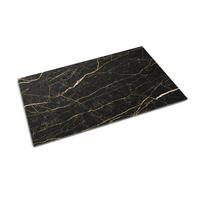 FUSSMATTE 60 x 40 cm Schwarzer Marmor - Anthrazit, Textil (60/40cm) - TULUP
