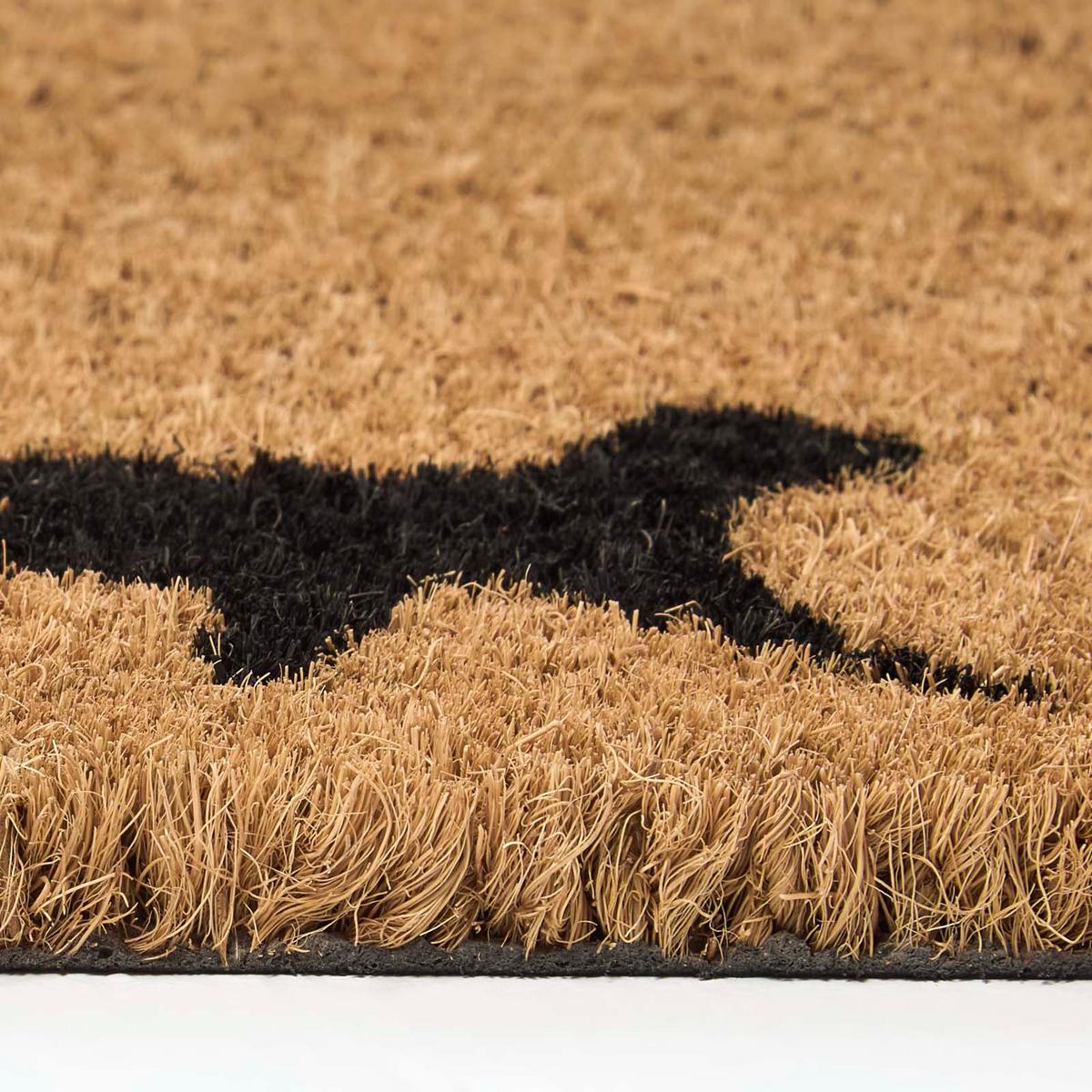 FUSSMATTE Katzen rutschfest 25/75 cm - Schwarz, Naturmaterialien (25/75cm) - Homescapes