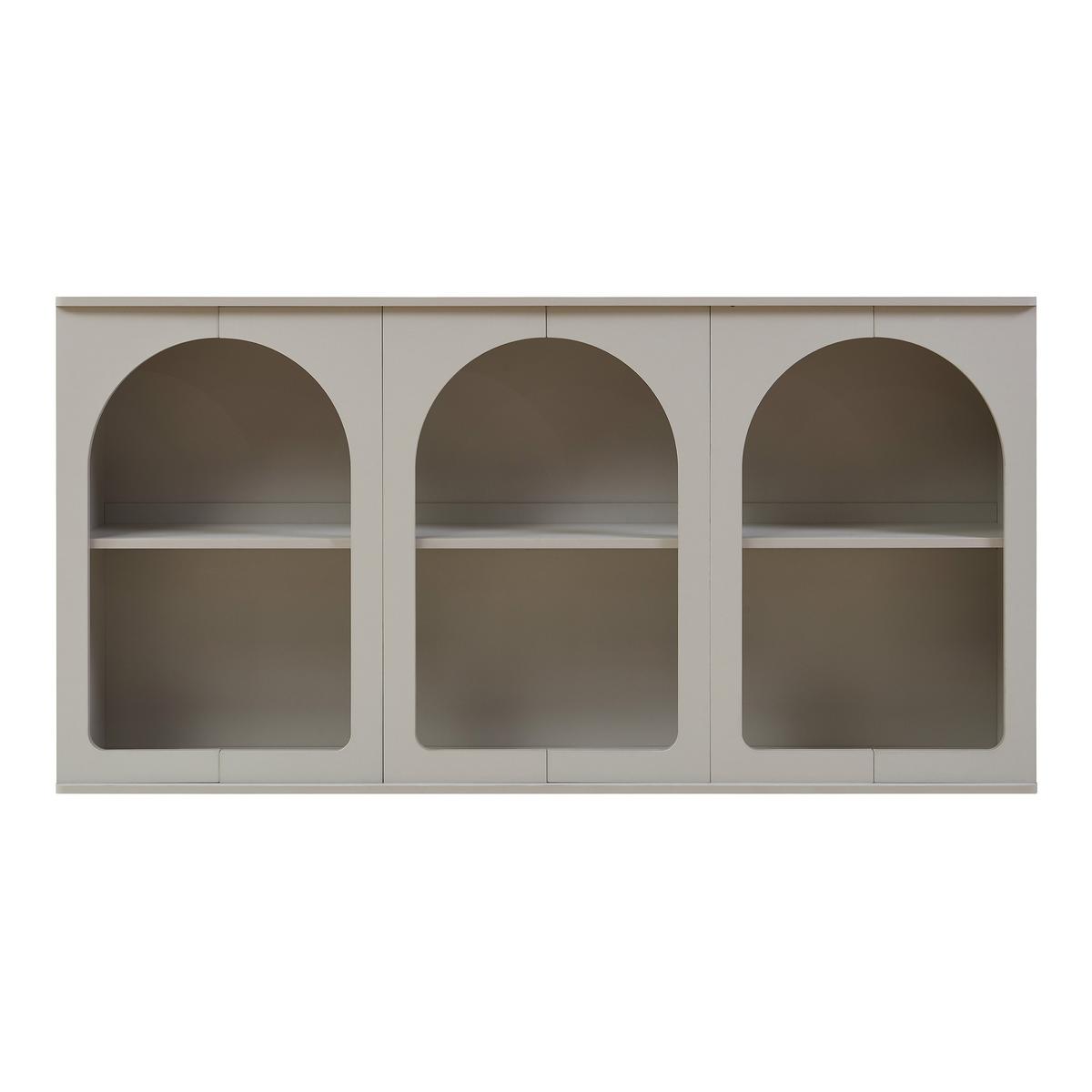 SIDEBOARD Trorhun - Grau, Holzwerkstoff (30/80/160cm) - [en.casa]