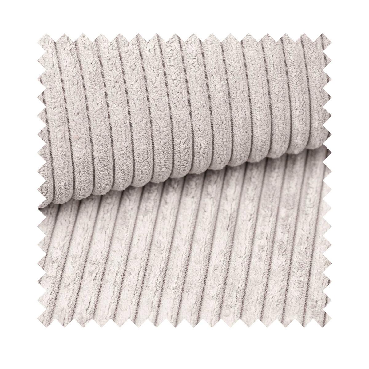 ECKSOFA Maillo Hellbeige Cord - Ecru/Schwarz, Kunststoff/Textil (245/143cm) - Selsey