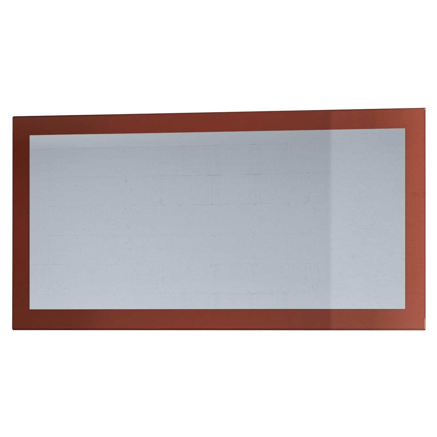 SPIEGEL Lima Bordeaux Hochglanz - Bordeaux, Holzwerkstoff (110/52/2cm) - Vladon