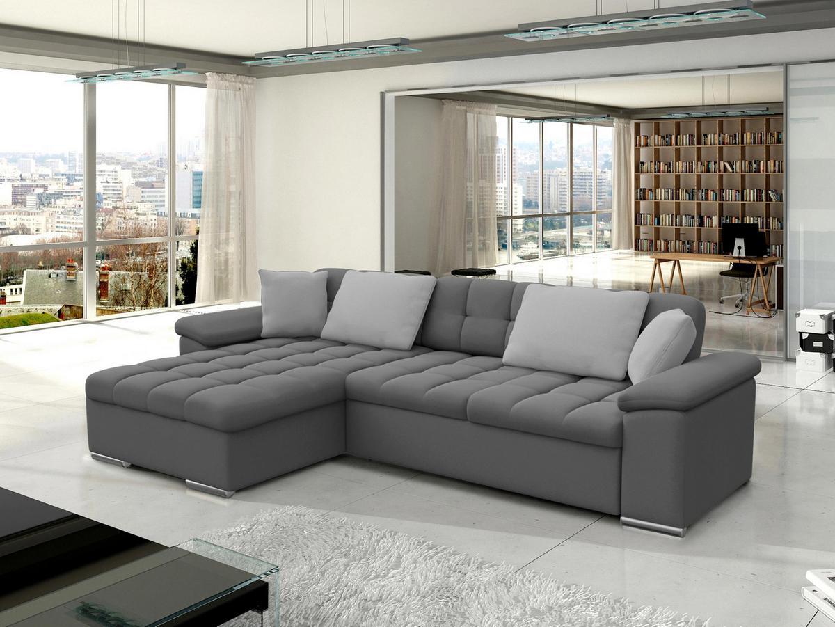 ECKSOFA Diana, Seite: Links - Graphitfarben, Holz/Textil (280/160cm) - MIRJAN24