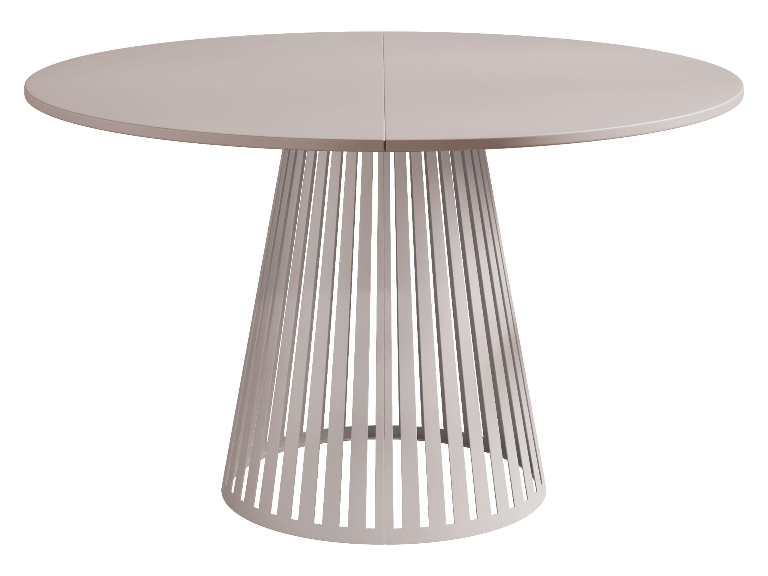 ESSTISCH ausziehbar Cone Cashmere 120 - Kaschmir, Holzwerkstoff/Metall (120/120/76cm) - MIRJAN24