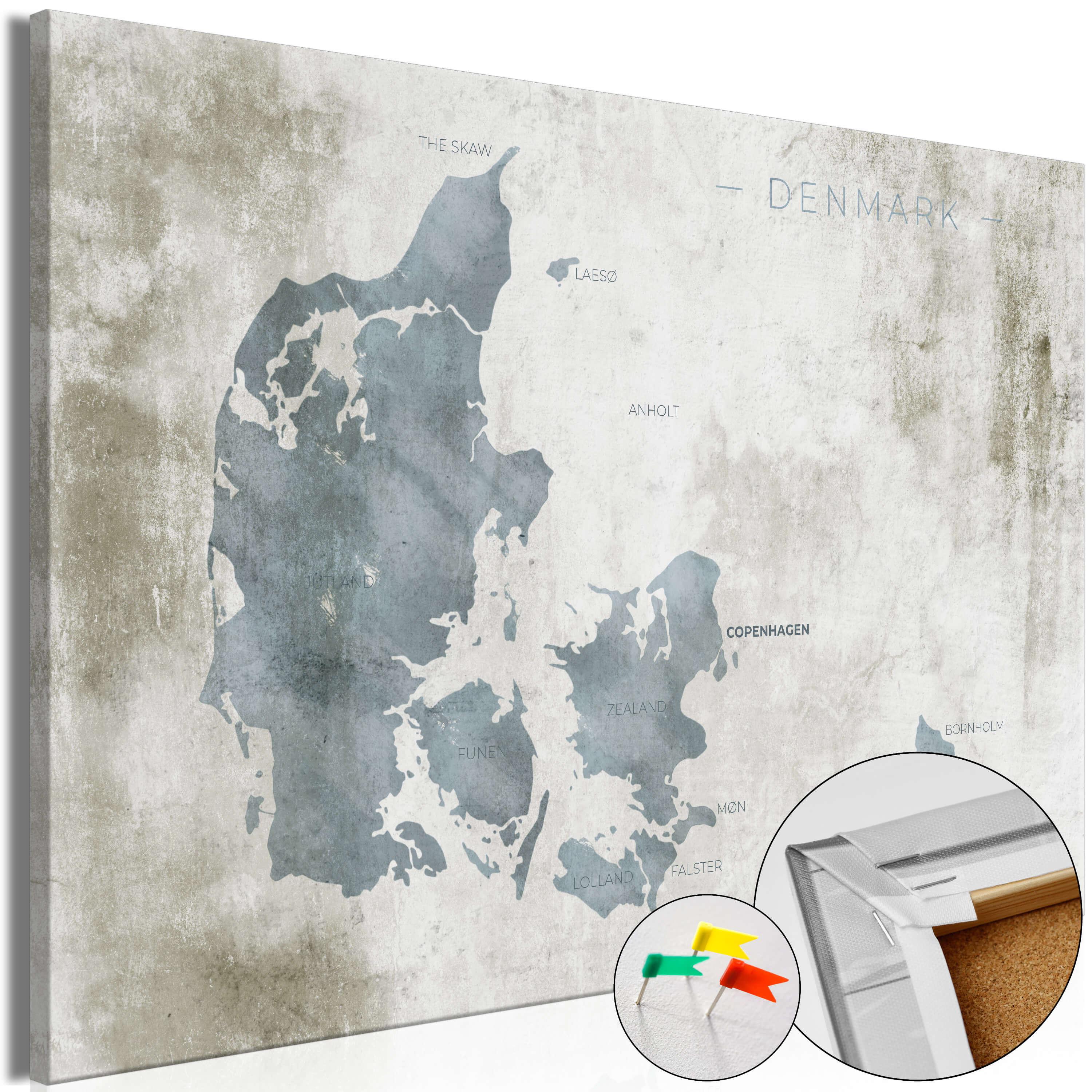 PINNWANDBILDER Grau 60/40 cm - Braun/Grau, Naturmaterialien/Textil (60/40cm) - KUNSTLOFT