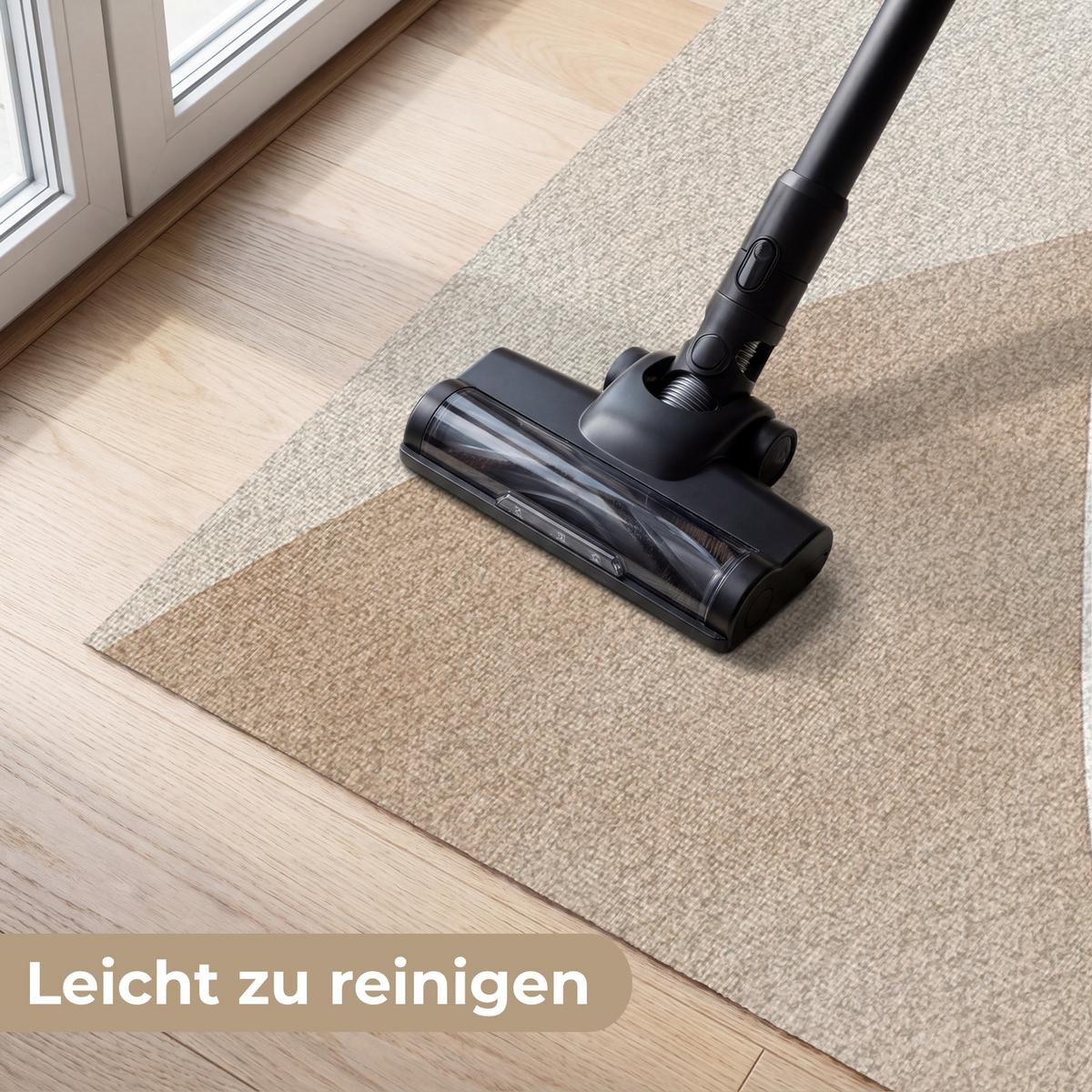 FUSSMATTE Braun - Japandi - Abstrakt Schmutzfangmatte 180x120 cm - Beige, Kunststoff (180/0.4cm) - MuchoWow