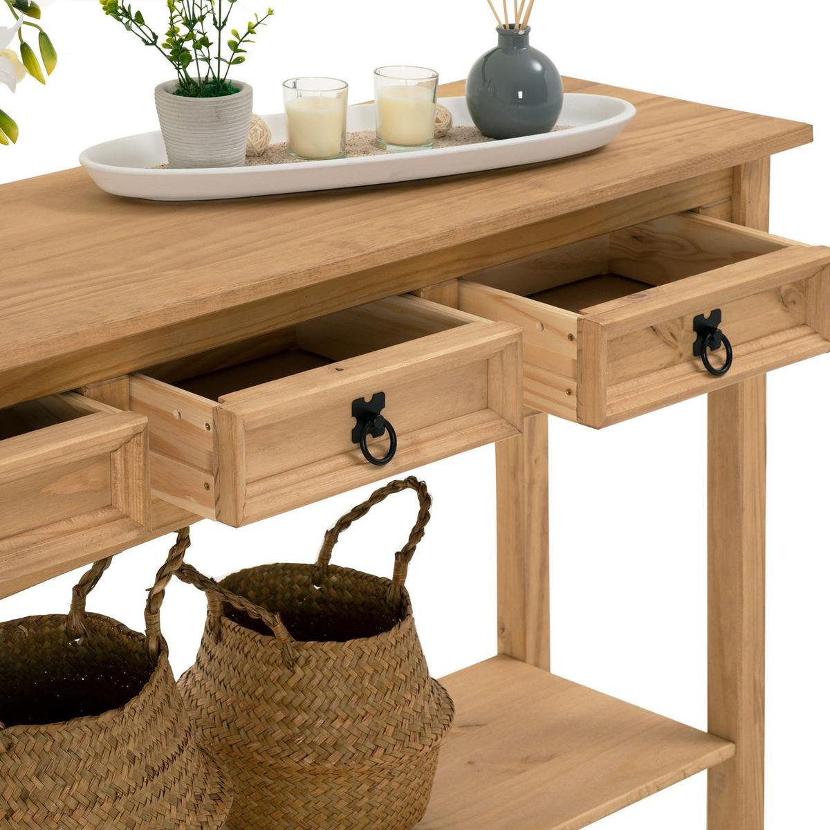 KONSOLENTISCH SALSA natur - Naturfarben, Holz (35/126/73cm) - CARO-Möbel