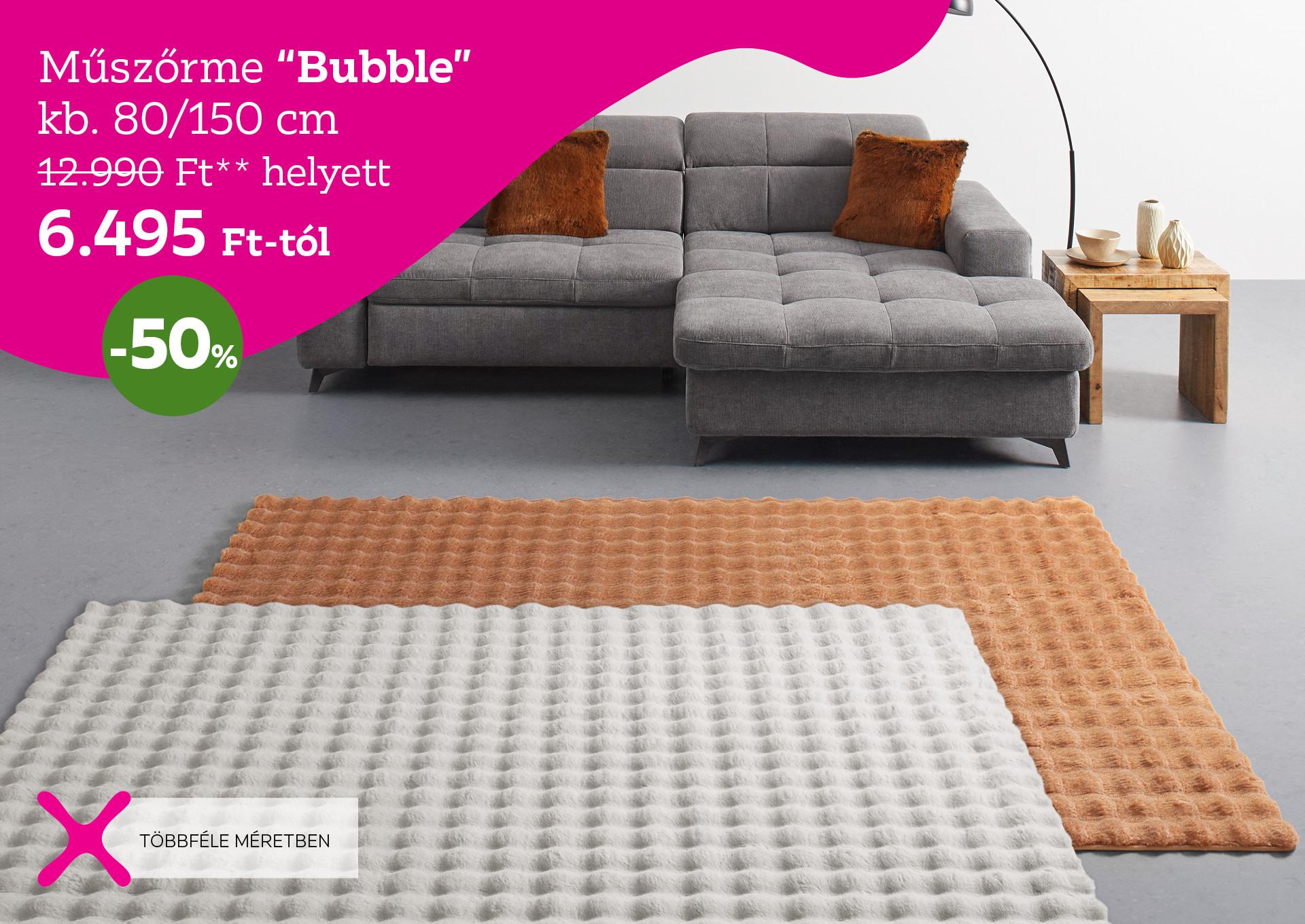 Műszőrme BUBBLE 12990 Forint helyett 6495 Forint, kedvezmény mértéke 50%