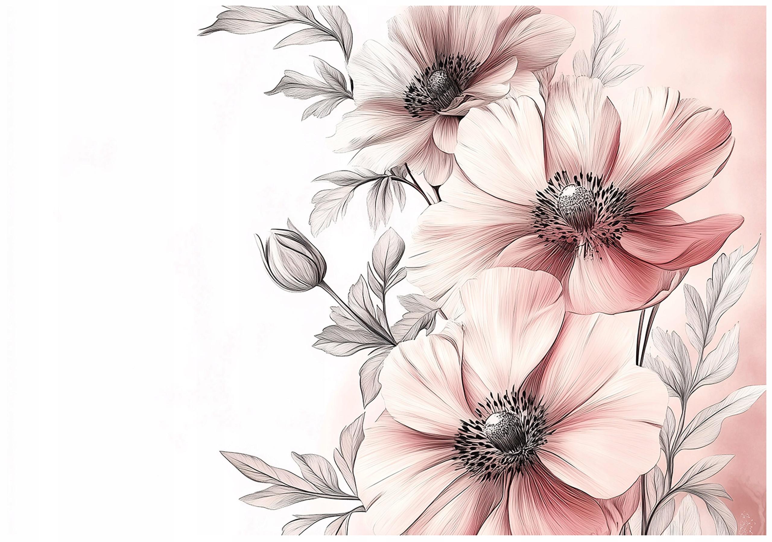 FOTOTAPETE Blumen Natur Vlies Tapete Wohnzimmer 400x280 - Multicolor, Papier (400/280cm) - Wallarena