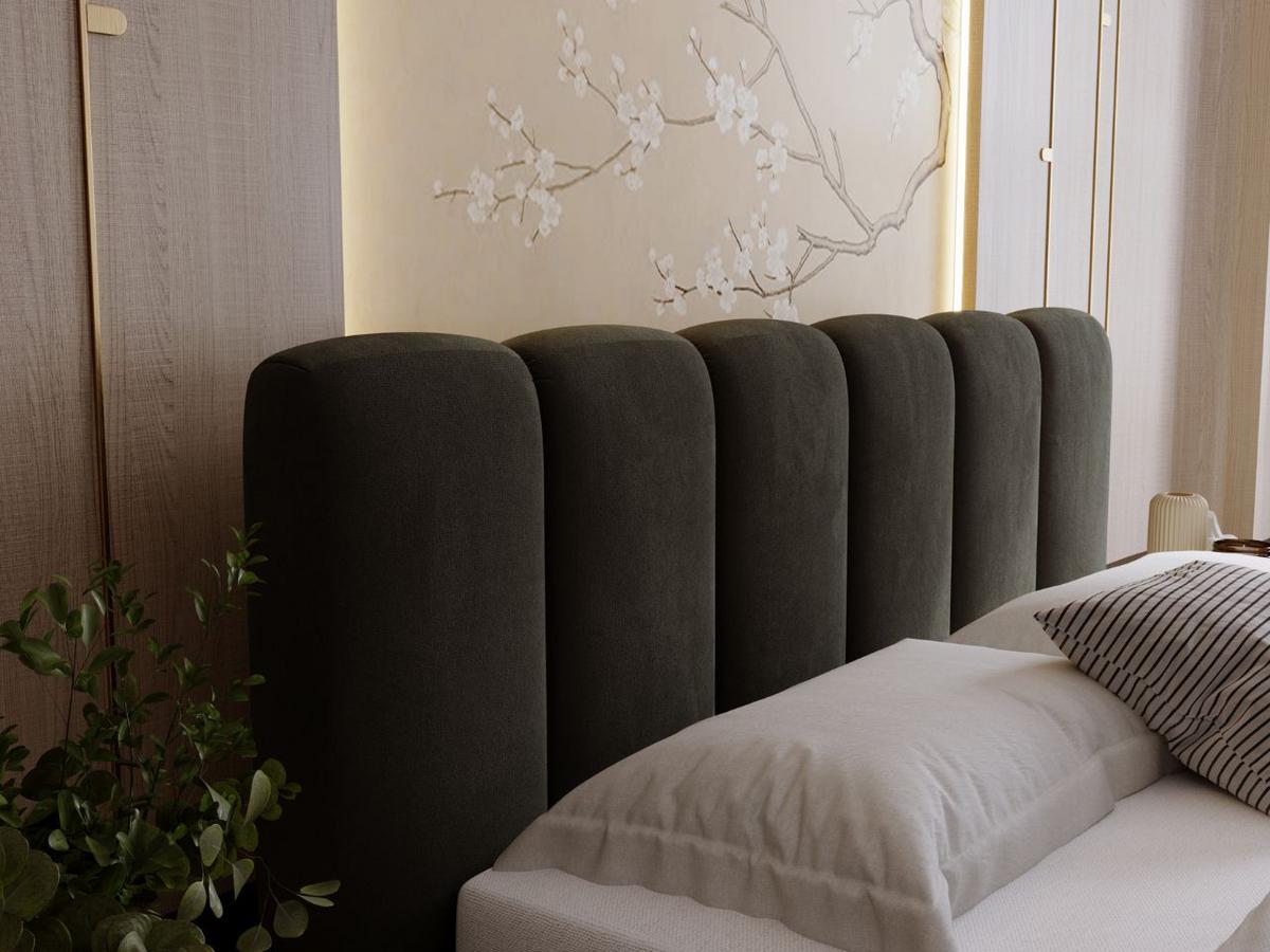 POLSTERBETT Royal 200x200 Dunkelgrau - Grau, Textil (200/200cm) - Graingold