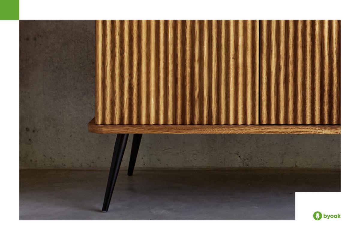KOMMODE LINA - Wildeiche, Holz (97/87/46cm) - byoak