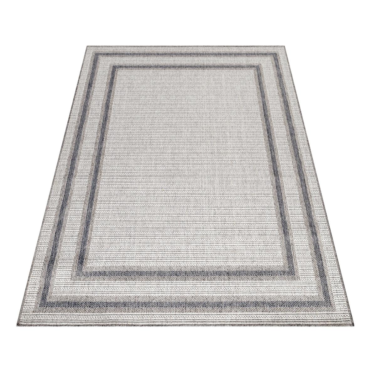 OUTDOORTEPPICH LIRIA, mit Bordüre, Creme, 60 x 100 cm - Beige, Textil (100/60cm) - KADIMA DESIGN