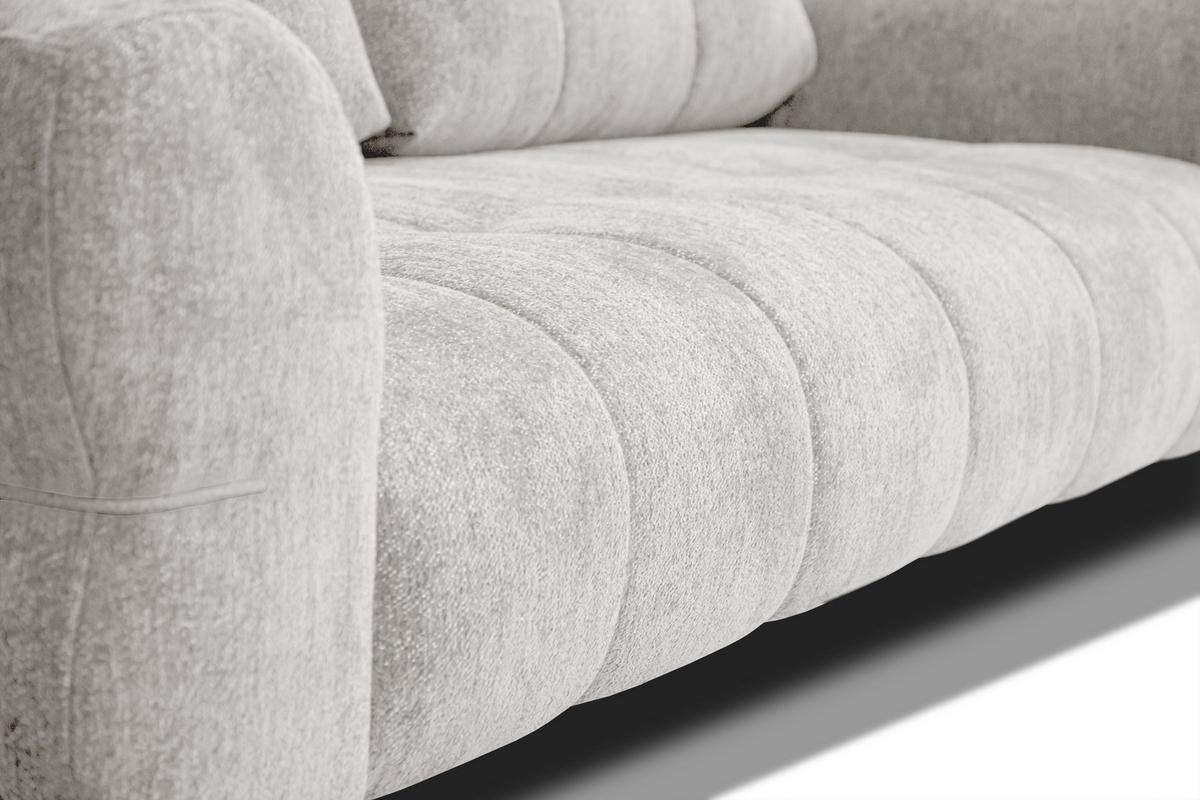 SOFA SALVINI 3-Sitzer, ecru - Ecru, Holz/Textil (237/88/99cm) - Wozimo