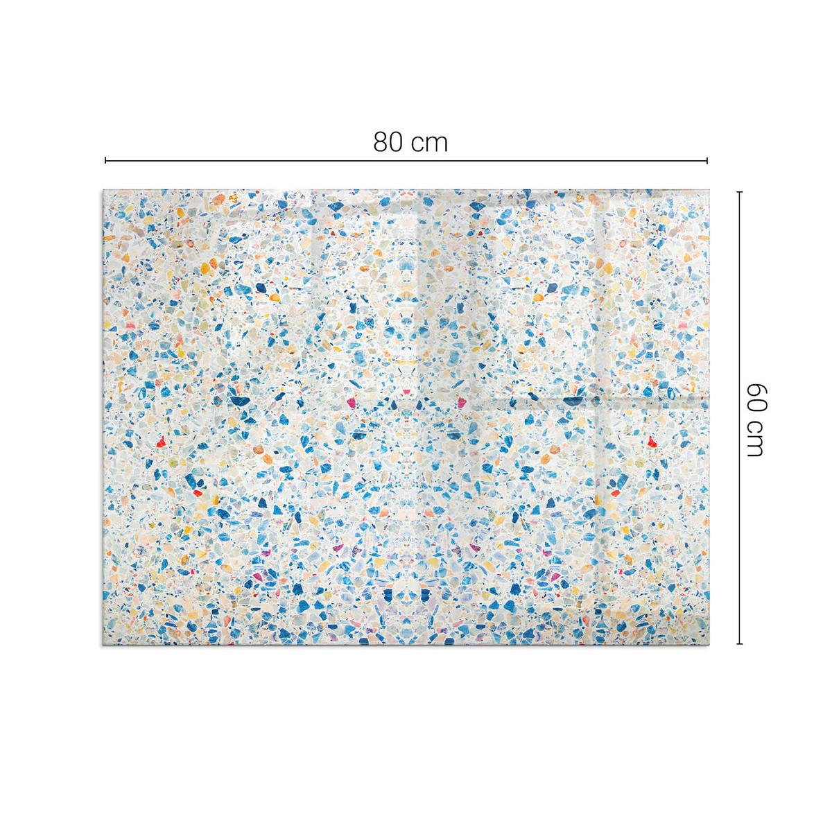 GLASPLATTE für Kamin 80x60 cm - Weiß, Glas (80/60/0.4cm) - TULUP