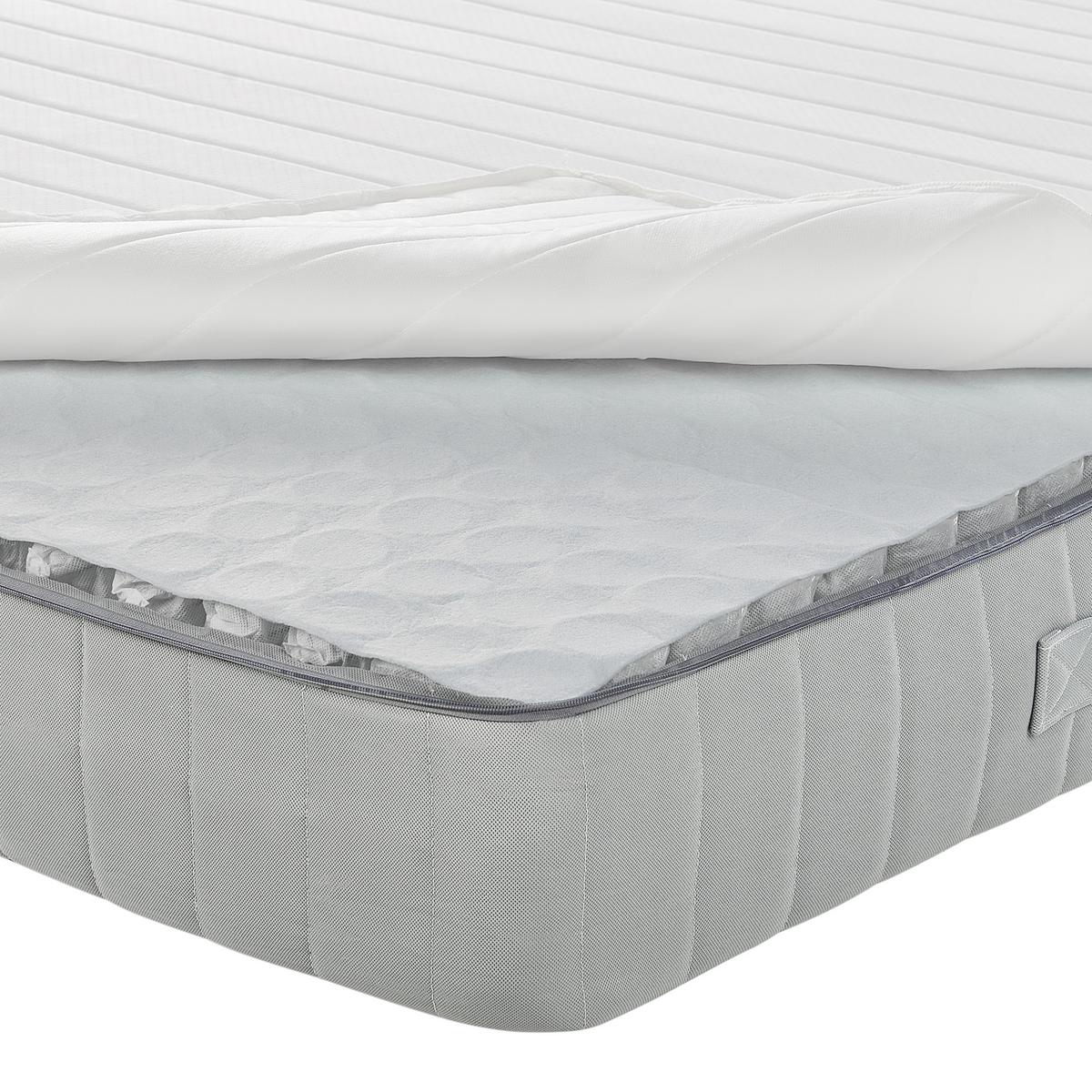 TASCHENFEDERKERNMATRATZE H2/3 Mittel 140/200 cm Roomy - Weiß, Textil (140/200cm) - Beliani