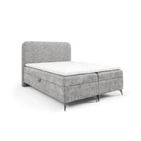 BOXBETT Triana - Hellgrau, Holzwerkstoff/Textil (160/200cm) - Fun Möbel