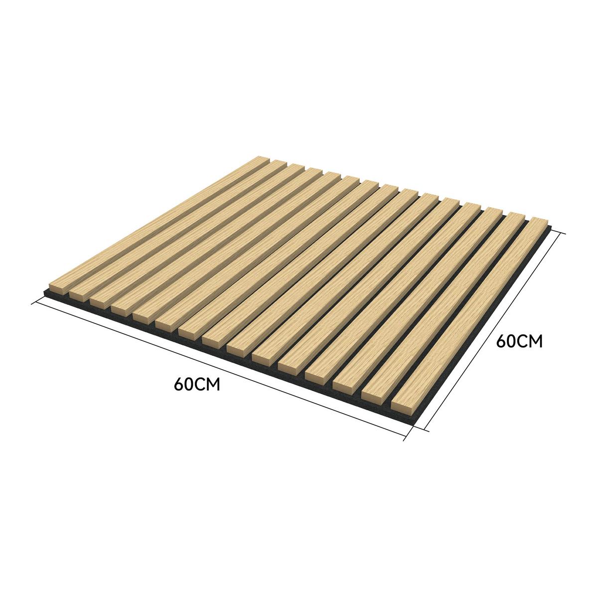 AKUSTIK WANDPANEEL-SET Vang 4-TLG. II - Eichefarben, Holzwerkstoff/Kunststoff (60/60/2.1cm) - NEU.HOLZ