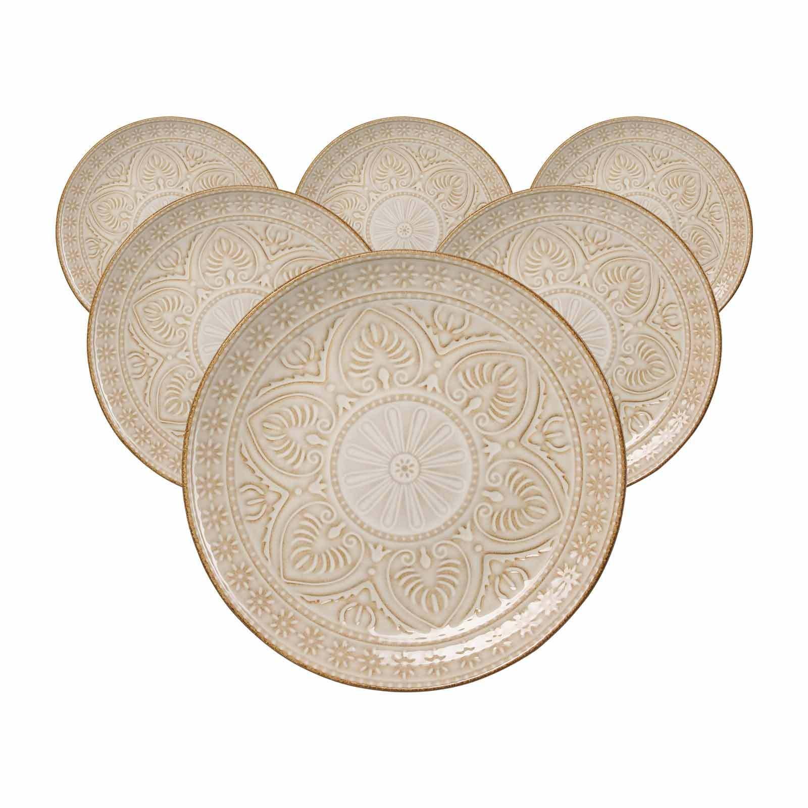 DESSERTTELLER Omara beige ø 21 cm 6er Set - Beige, Keramik (21cm) - Ritzenhoff Breker
