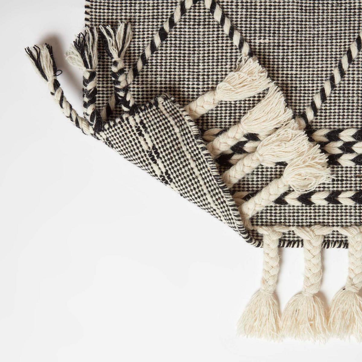 KELIM-TEPPICHLÄUFER Edessa 66/200 cm - Schwarz, Textil (66/200cm) - Homescapes