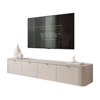 TV-HÄNGESCHRANK CELESTE mit LED-Beleuchtung, Chrom Griffe - Kaschmir, Holzwerkstoff (200/33.5/40cm) - Lookway