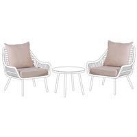 OUTDOOR-KISSENBEZUG Set Beige Laureto - Beige, Textil (56/52cm) - Beliani