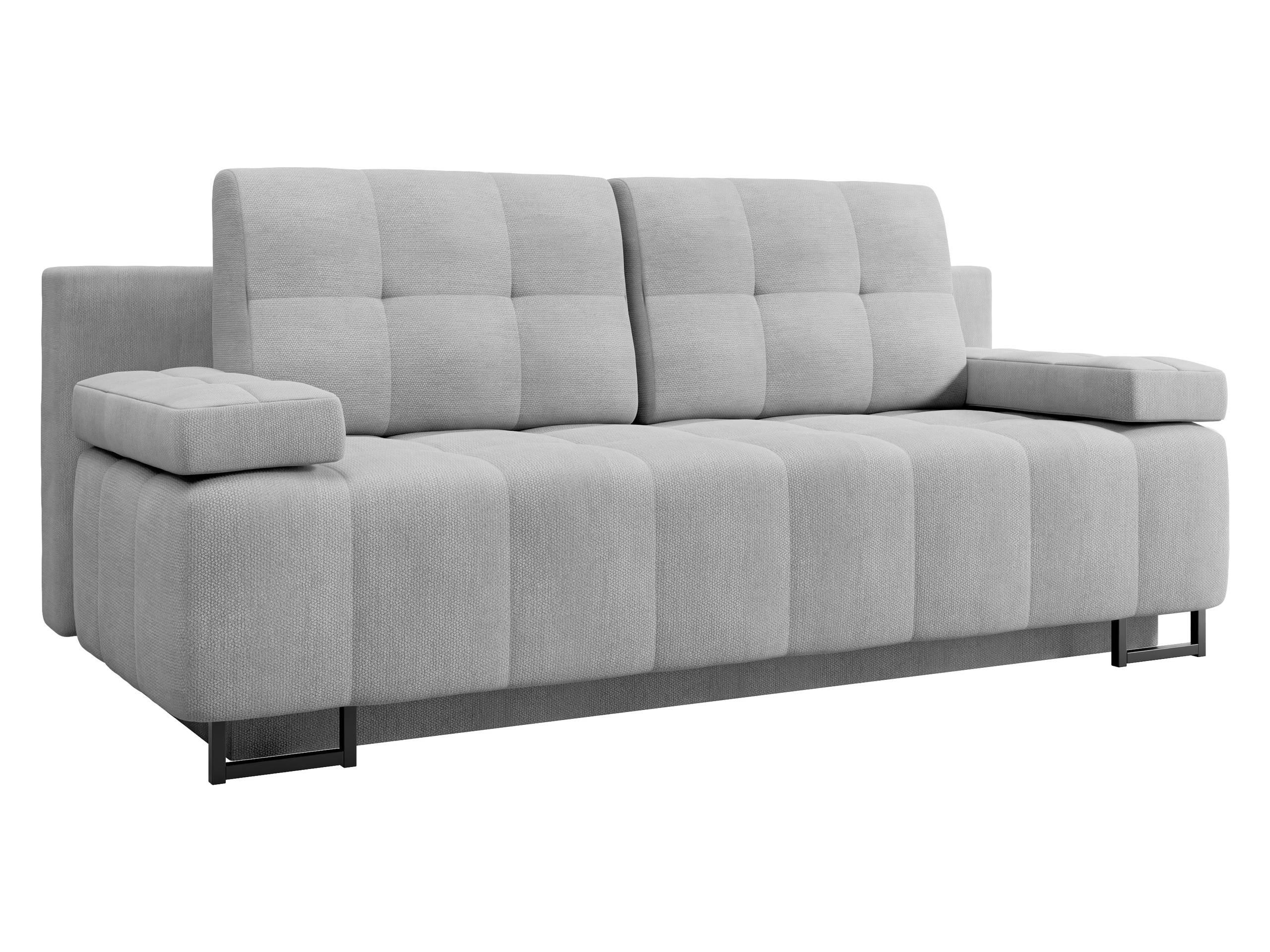 SCHLAFSOFA Morena D - Hellgrau/Schwarz, Holz/Textil (200/90/90cm) - MIRJAN24