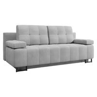 SCHLAFSOFA Morena D - Hellgrau/Schwarz, Holz/Textil (200/90/90cm) - MIRJAN24