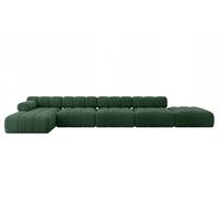 ECKSOFA modulares Sofa Lizur-L3 - 475x160x70 cm Grün Cord - Grün, Holzwerkstoff/Textil (475/160cm) - ALTDECOR