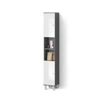 BADSCHRANK Fucino Anthrazit 30 x 190 cm - Anthrazit, Holzwerkstoff (30/190/30cm) - Livinity®