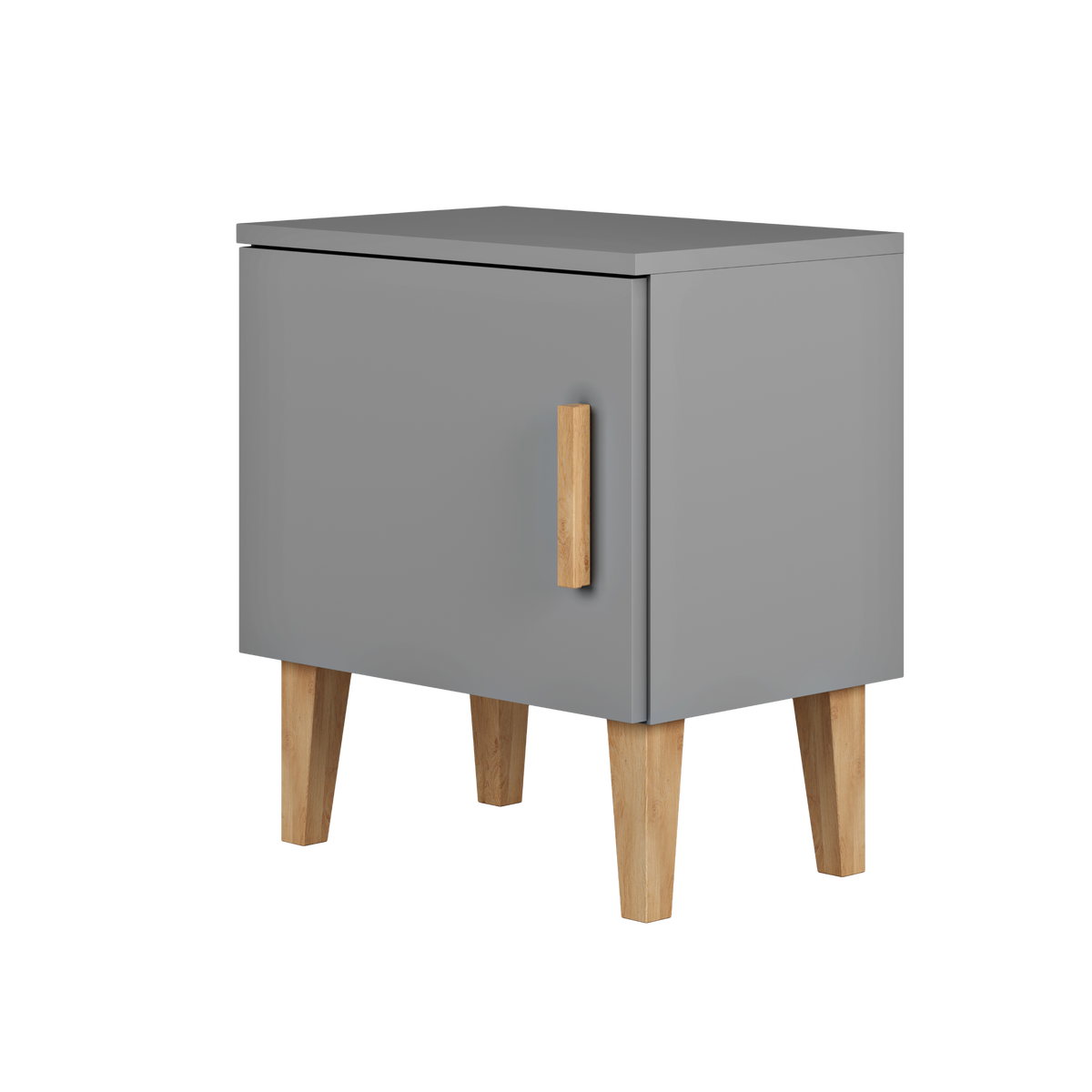 KINDER-NACHTTISCH Kubi Grau 34/50/56 - Grau, Holzwerkstoff (34/50/56cm) - RAUMHIRSCH FURNITURE