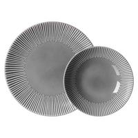 TAFELSERVICE Banda Grau 12-tlg. - Grau, Keramik (2/2/2cm) - Ritzenhoff Breker