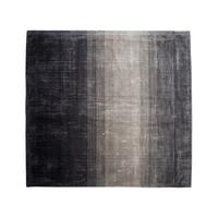 KURZFLOR-TEPPICH Ercis 200/200 cm - Schwarz, Naturmaterialien (200/200cm) - Beliani