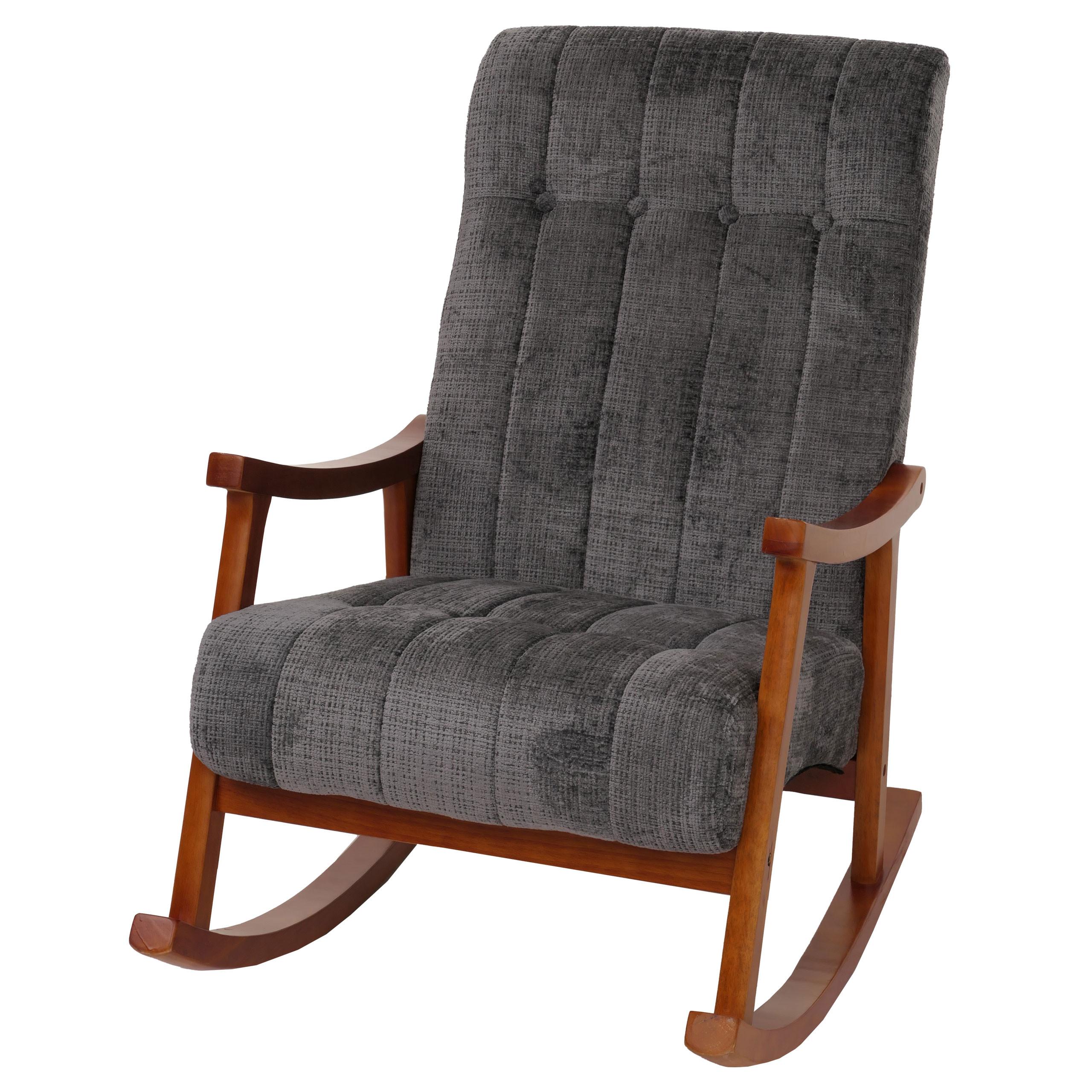SCHAUKELSTUHL Grau - Dunkelgrau/Grau, Textil (64/97/85cm) - MCW