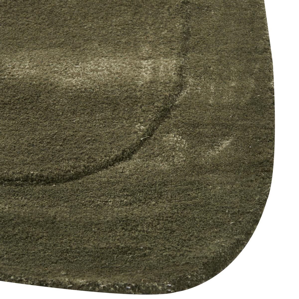 KURZFLOR-TEPPICH Grün 80/250 cm Berani - Grün, Textil (80/250cm) - Beliani
