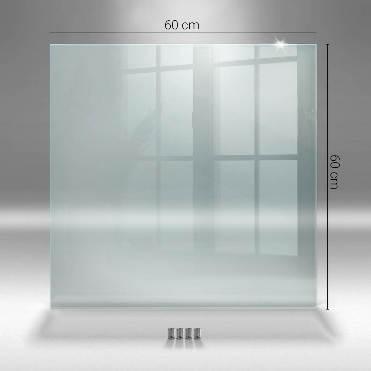 KÜCHENRÜCKWAND – 60x60 cm - Transparent, Glas (60/60/0.4cm) - Wallfluent