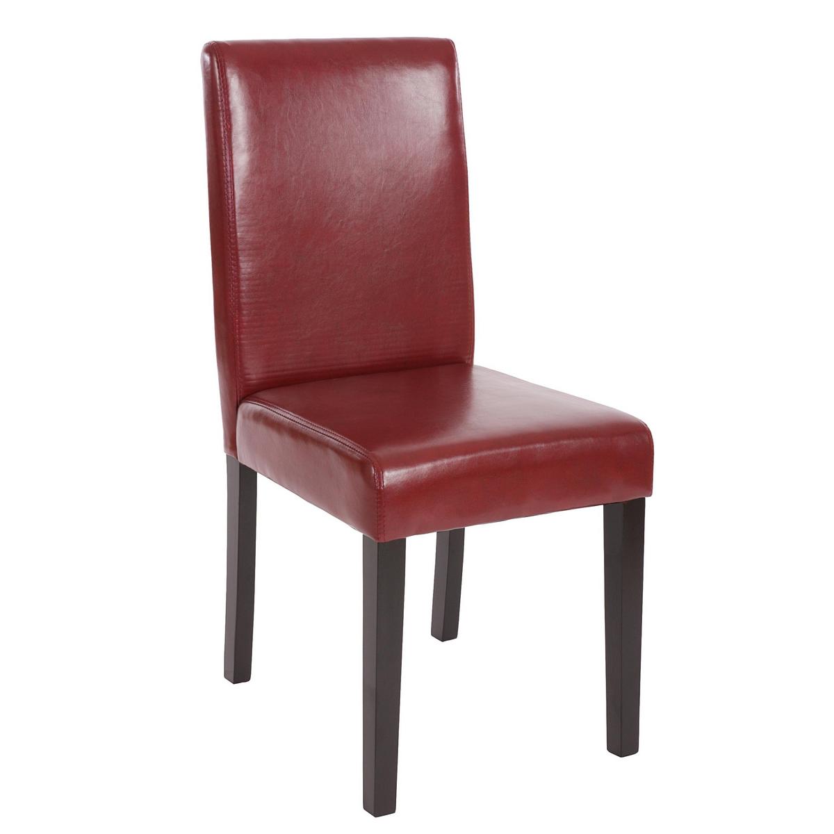 ESSZIMMERSTUHL Bordeaux 2er-Set - Rotbraun/Bordeaux, Textil (43/90/56cm) - MCW