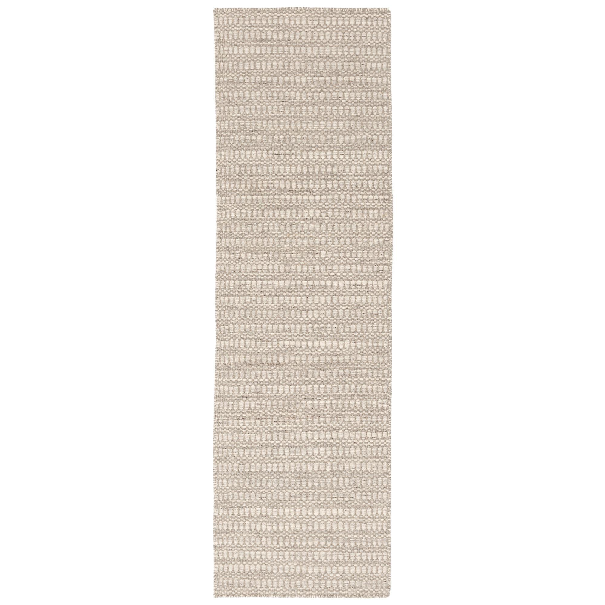 NATUR TEPPICH LÄUFER WOLLE SKANDI MELIERT - Grau, Textil (90/160cm) - Pergamon