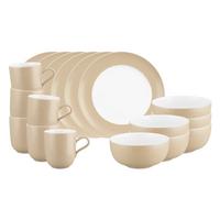 FRÜHSTÜCKS-SET Liberty Pure Colors Dusty Beige 18-tlg. - Beige, Keramik (2/2/2cm) - Seltmann Weiden
