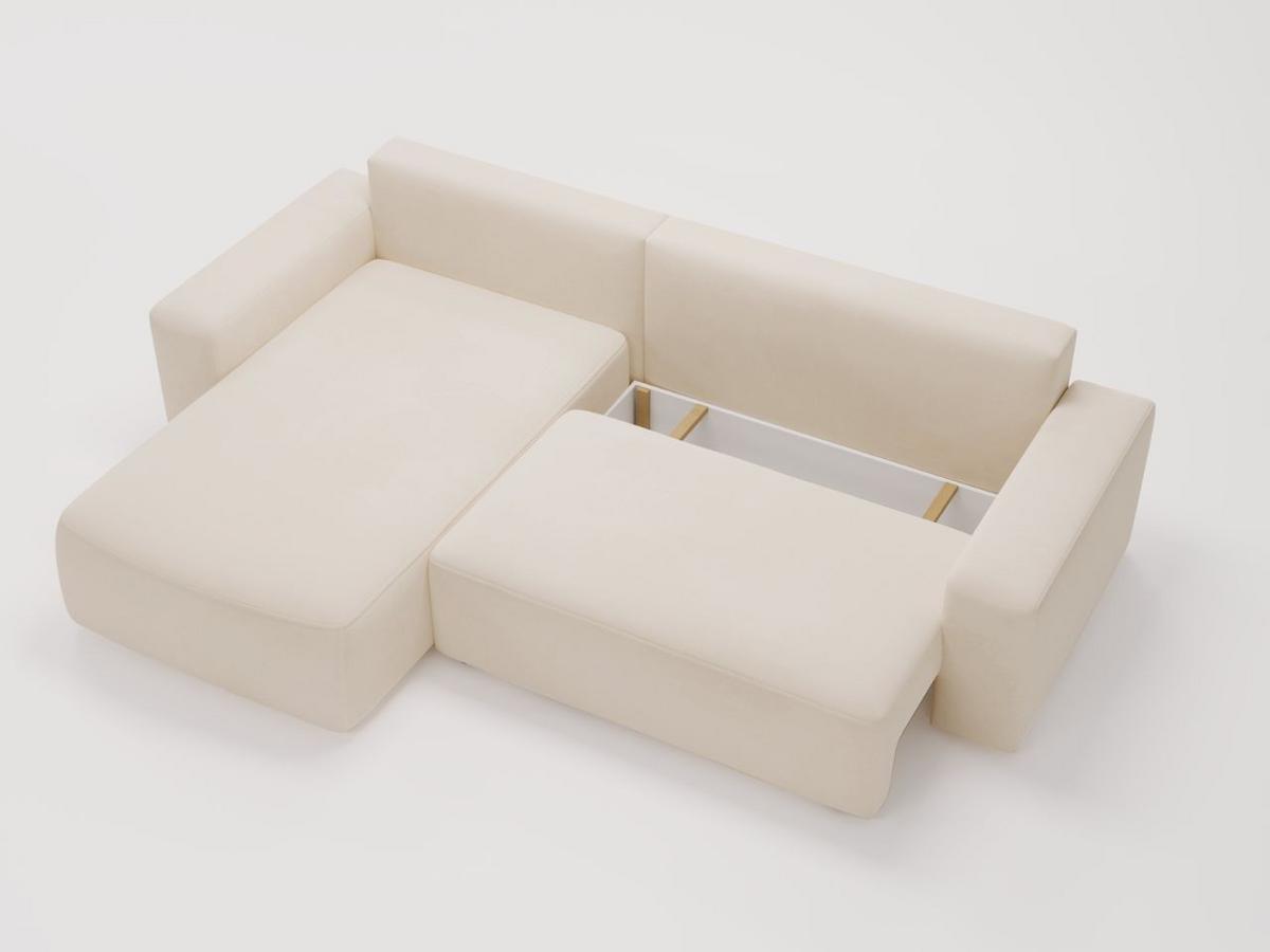 ECKSOFA Tazones Beige Links - Beige, Holz/Kunststoff (250/165cm) - Graingold