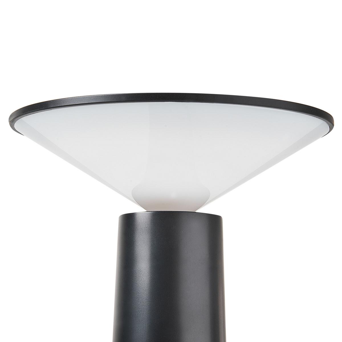 LED-TISCHLEUCHTE Schwarz Levira - Schwarz, Metall (14/14/19cm) - Beliani