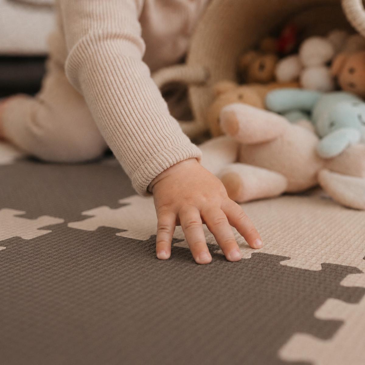 SPIELMATTE ab Null - 270/90 cm Puzzlematte Grau - Multicolor, Kunststoff (30/30cm) - Littletom