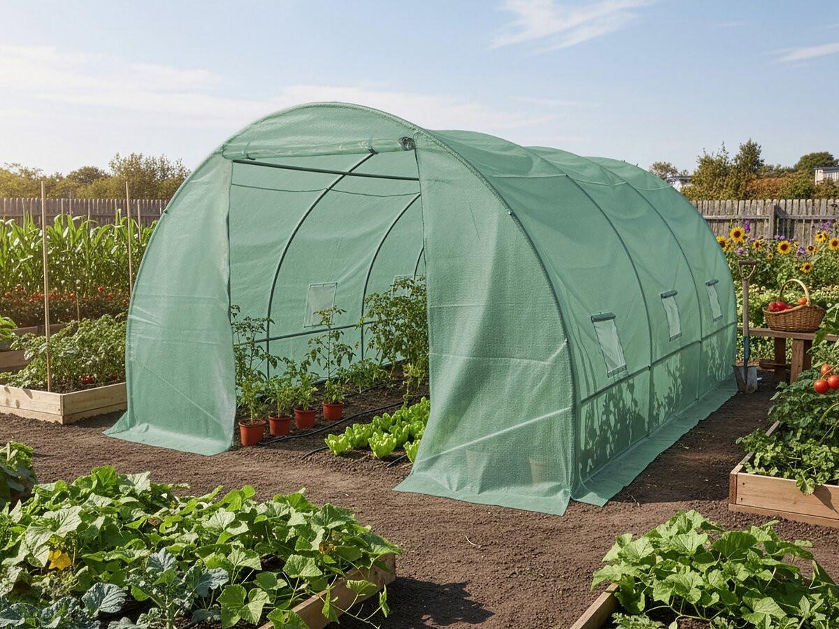 GEWÄCHSHAUSFOLIE lys Grün - Grün, Kunststoff (125/180/125cm) - Habitat Garten