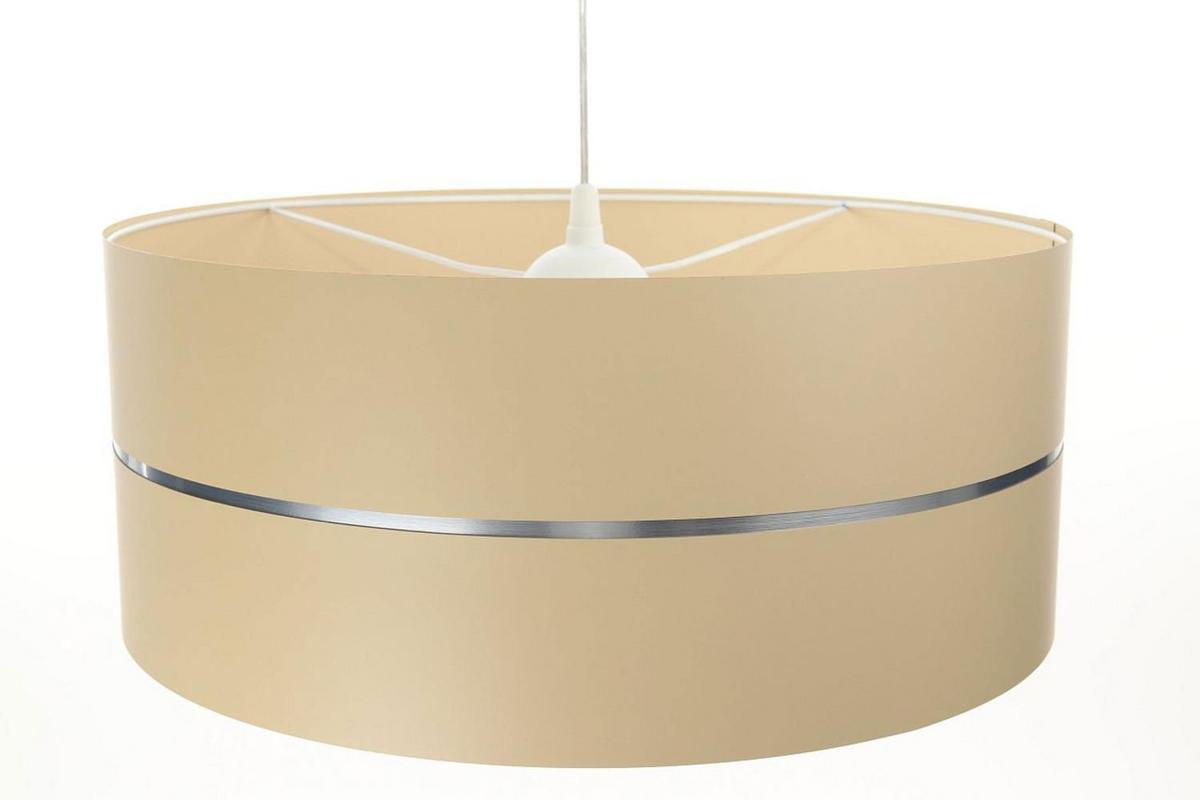 HÄNGELEUCHTE Silber 30/21 cm - Beige/Silberfarben, Kunststoff (30/0.45/21cm) - ONZENO