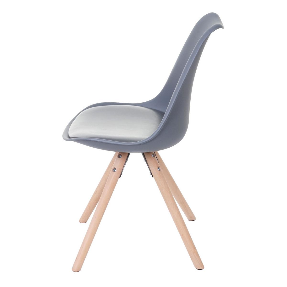 ESSZIMMERSTUHL Grau 2er-Set - Grau, Textil (48/82/53cm) - MCW