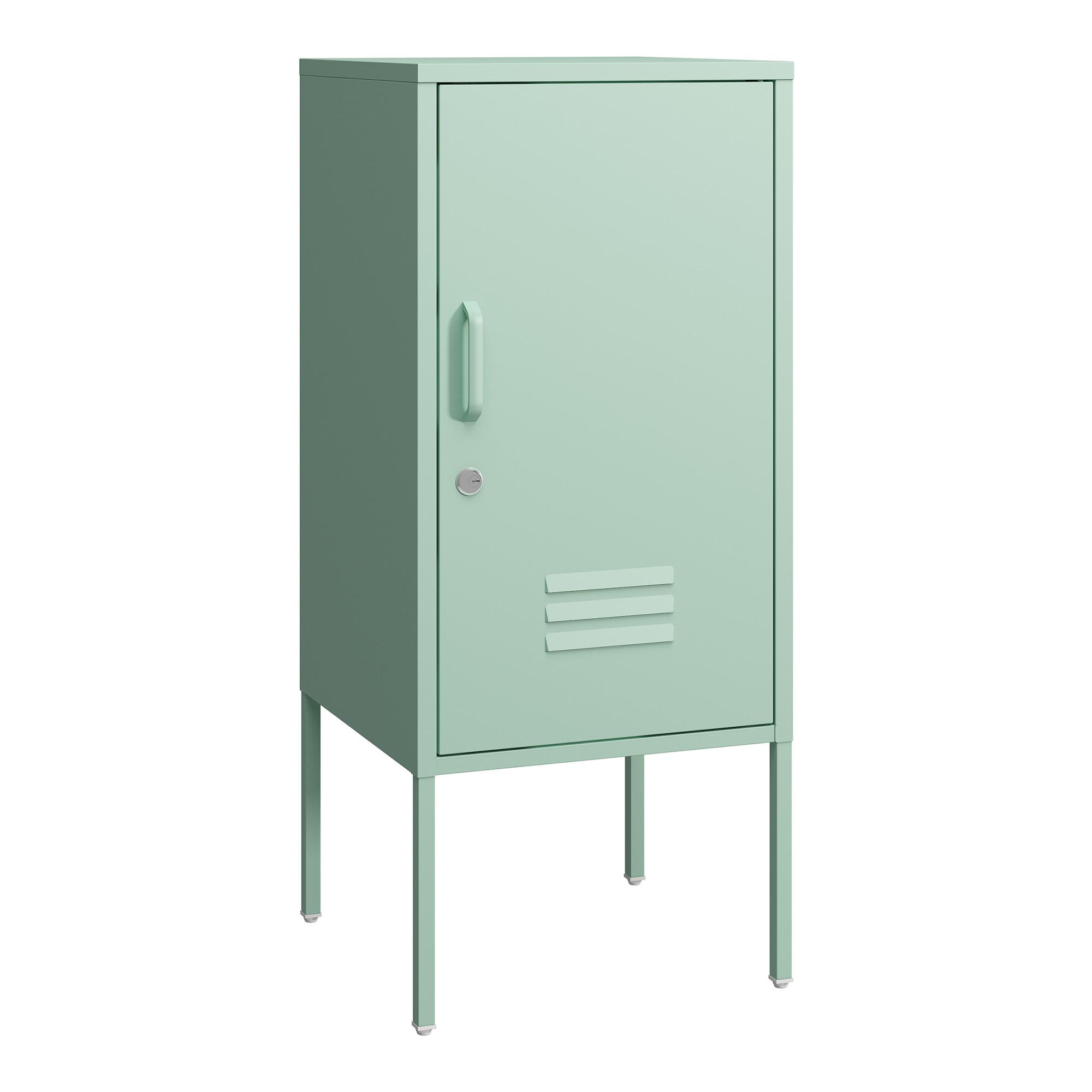 NACHTSCHRANK Hausjärvi - Mintgrün, Metall (35/82/35cm) - [en.casa]