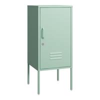 NACHTSCHRANK Hausjärvi - Mintgrün, Metall (35/82/35cm) - [en.casa]
