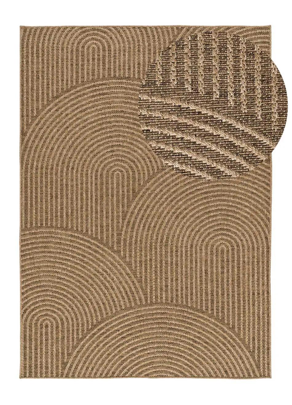 OUTDOORTEPPICH Natürlich Acra 120/170 cm - Braun, Textil (120/170cm) - Atticgo