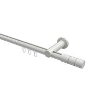 GARDINENSTANGE INNENLAUF Platon Elanto 360 cm (geteilt in 2 x 180 cm), 1-läufig, 20 mm Ø Weiß - Weiß, Metall (360cm) - INTERDECO