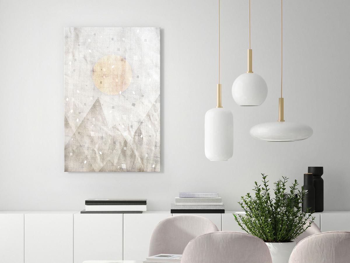 KUNSTDRUCK Grau 40/60 cm - Braun/Grau, Textil (40/60cm) - KUNSTLOFT
