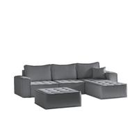 ECKSOFA Sande In Alpine - Anthrazit, Holzwerkstoff/Textil (292/192cm) - Fun Möbel