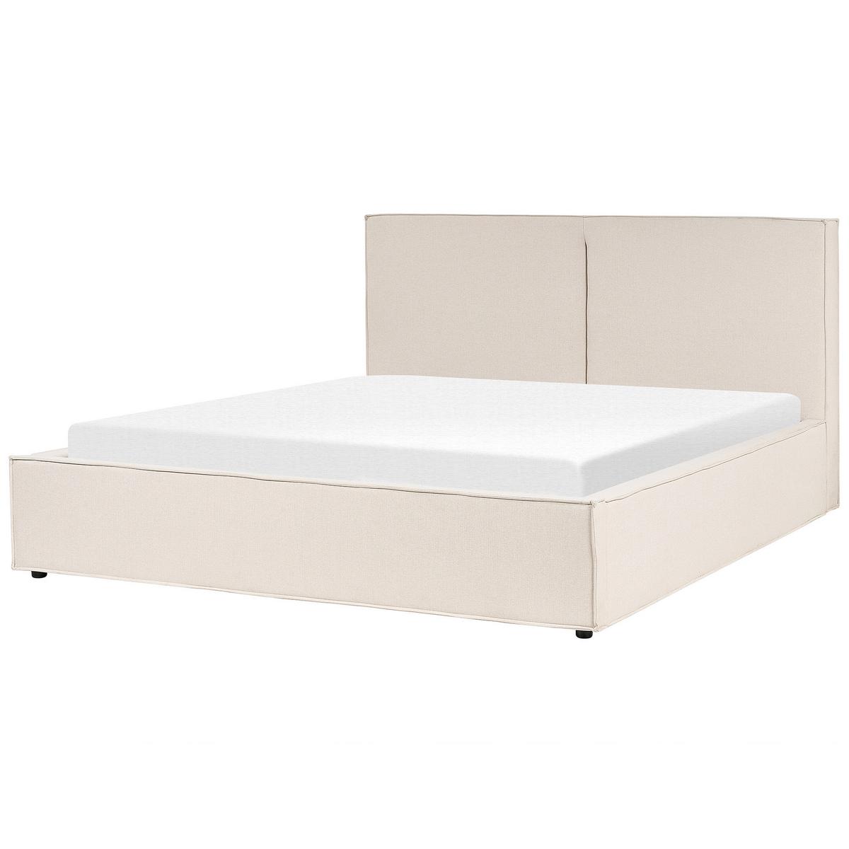 POLSTERBETT 180/200cm Beige Moissac - Beige, Holz/Textil (180/200cm) - Beliani